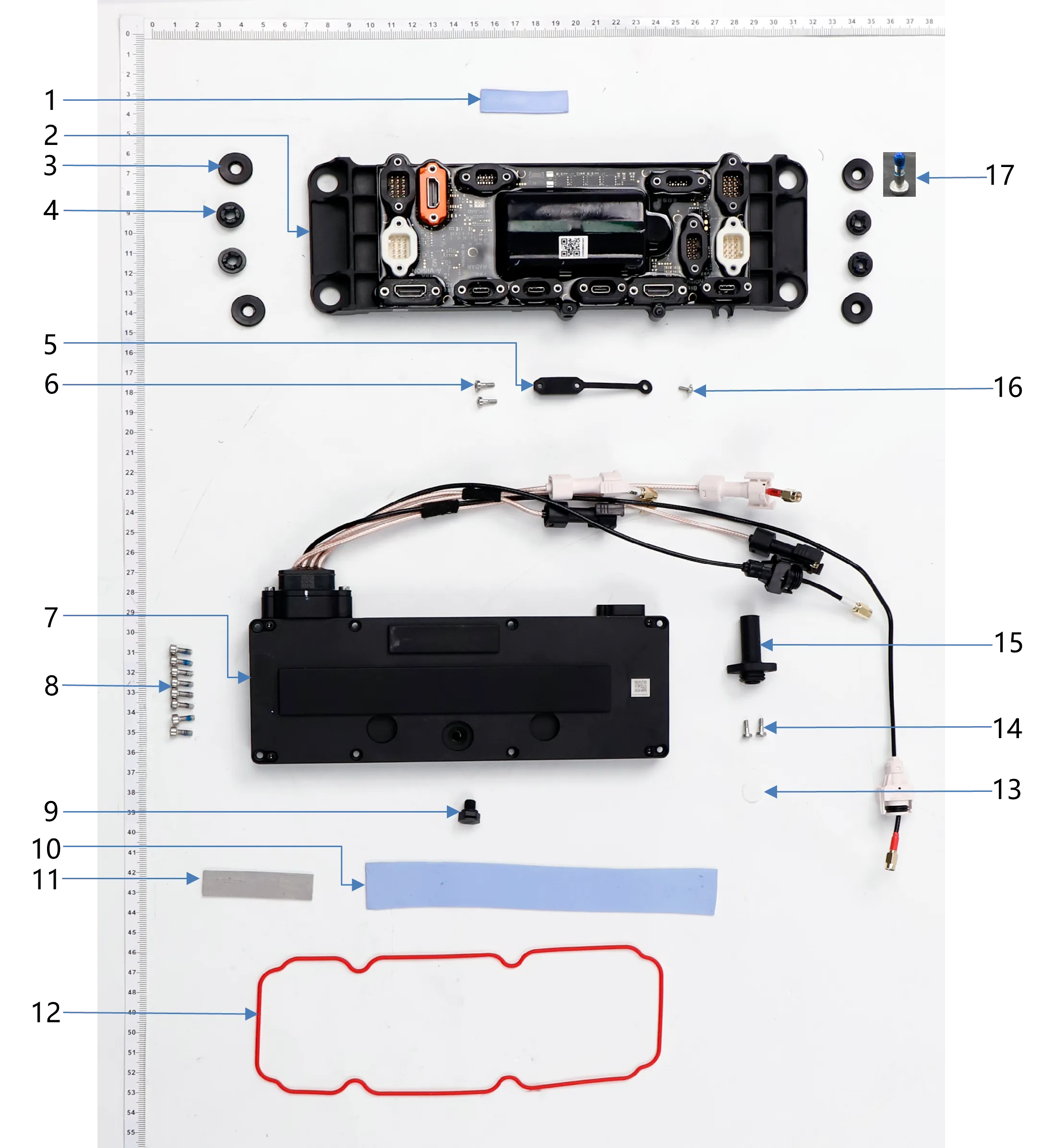 Cable Distribution Board exploded-view parts diagram