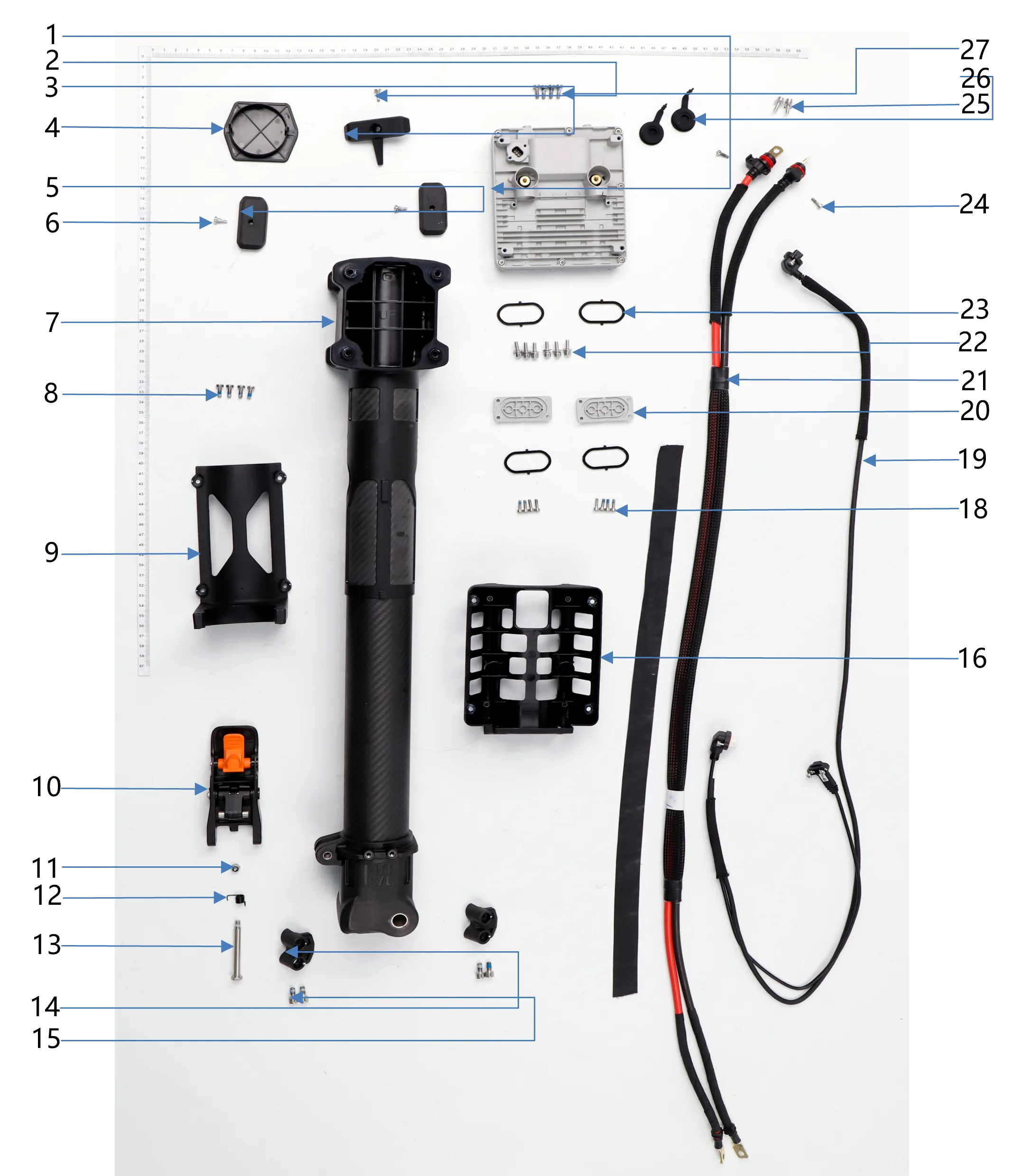 M1M3 Small Aircraft Arm exploded-view parts diagram