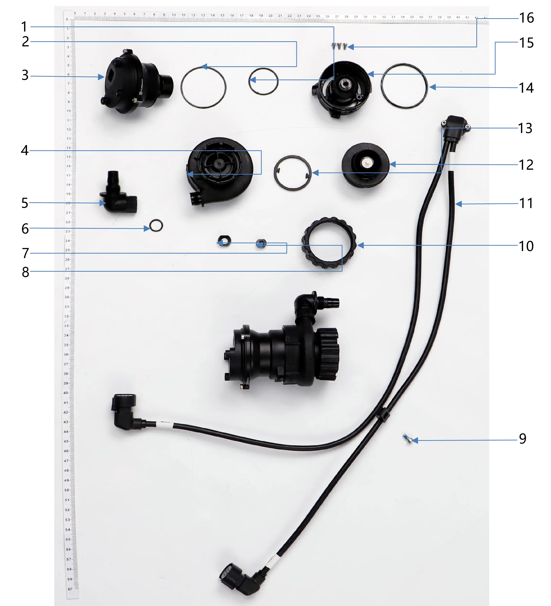 Impeller Pump exploded-view parts diagram