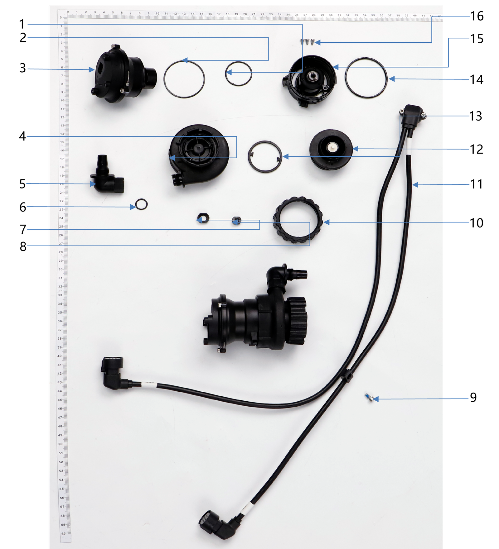 Impeller Pump exploded-view parts diagram
