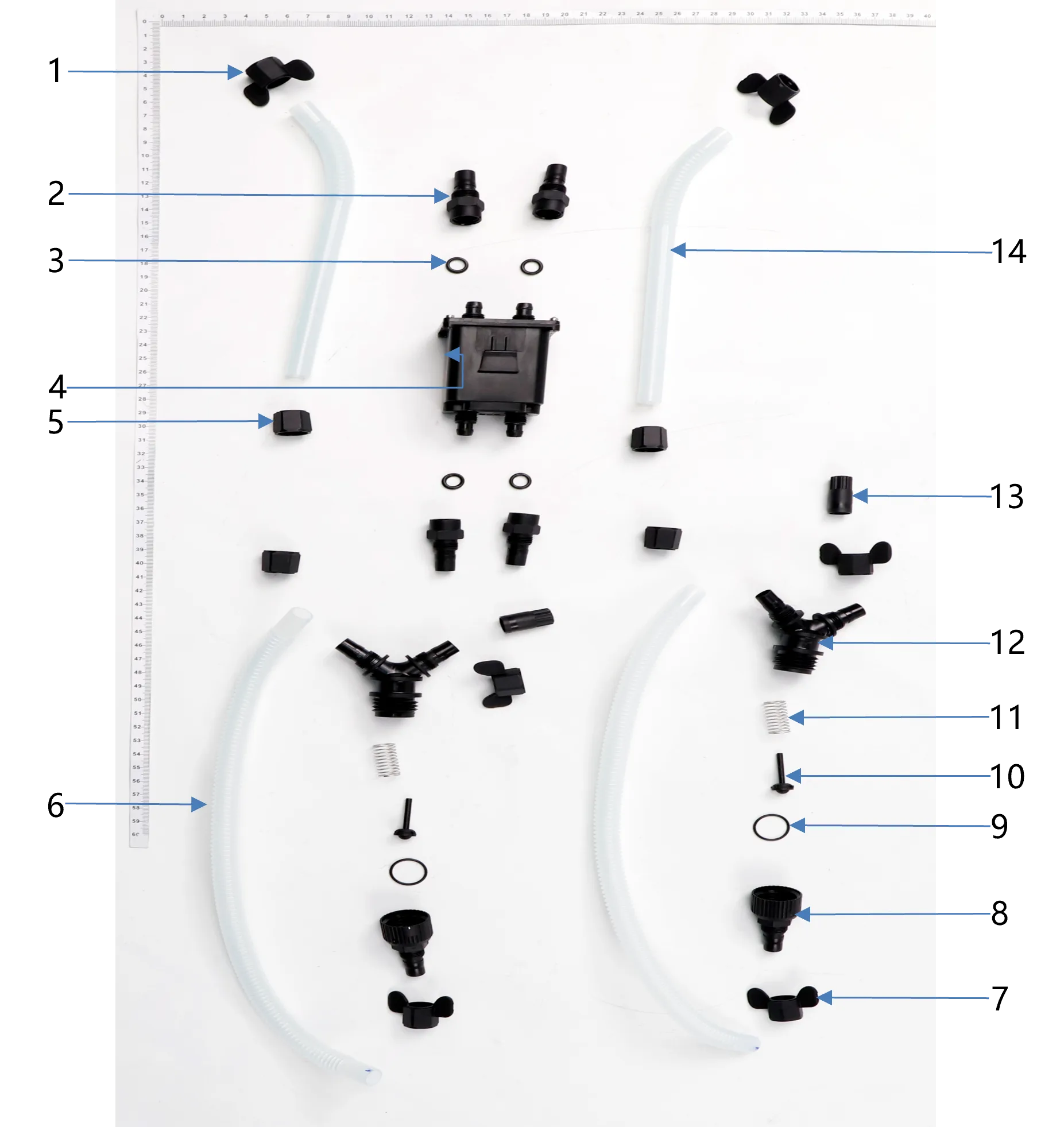 Flow Meter exploded-view parts diagram