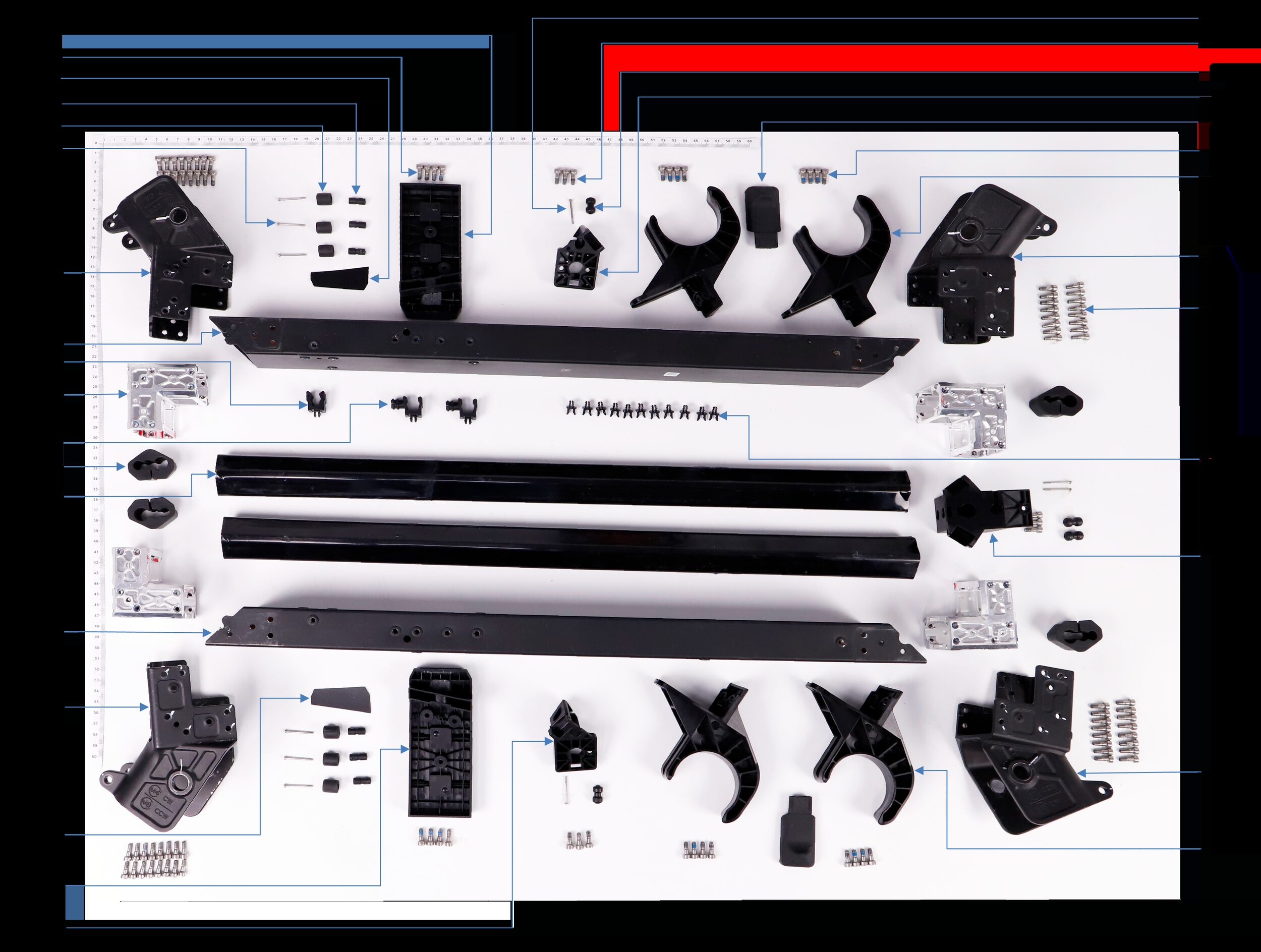 Middle Frame exploded-view parts diagram