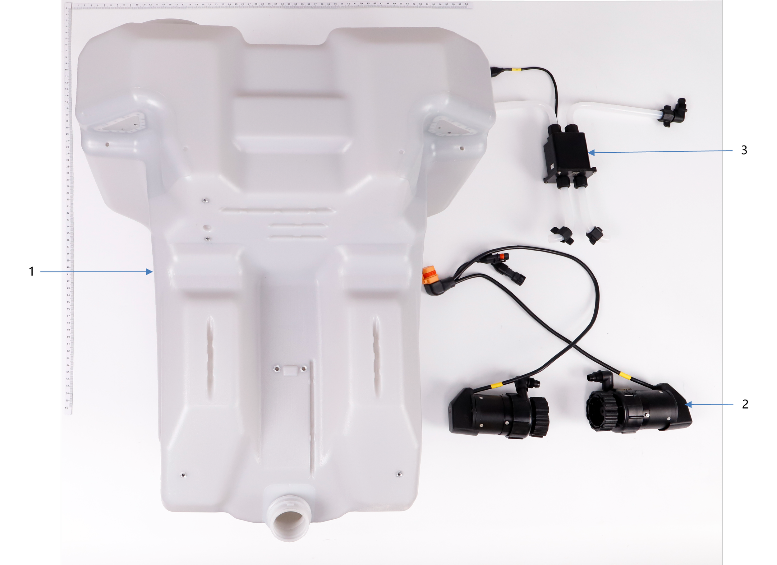Tank 1 exploded-view parts diagram