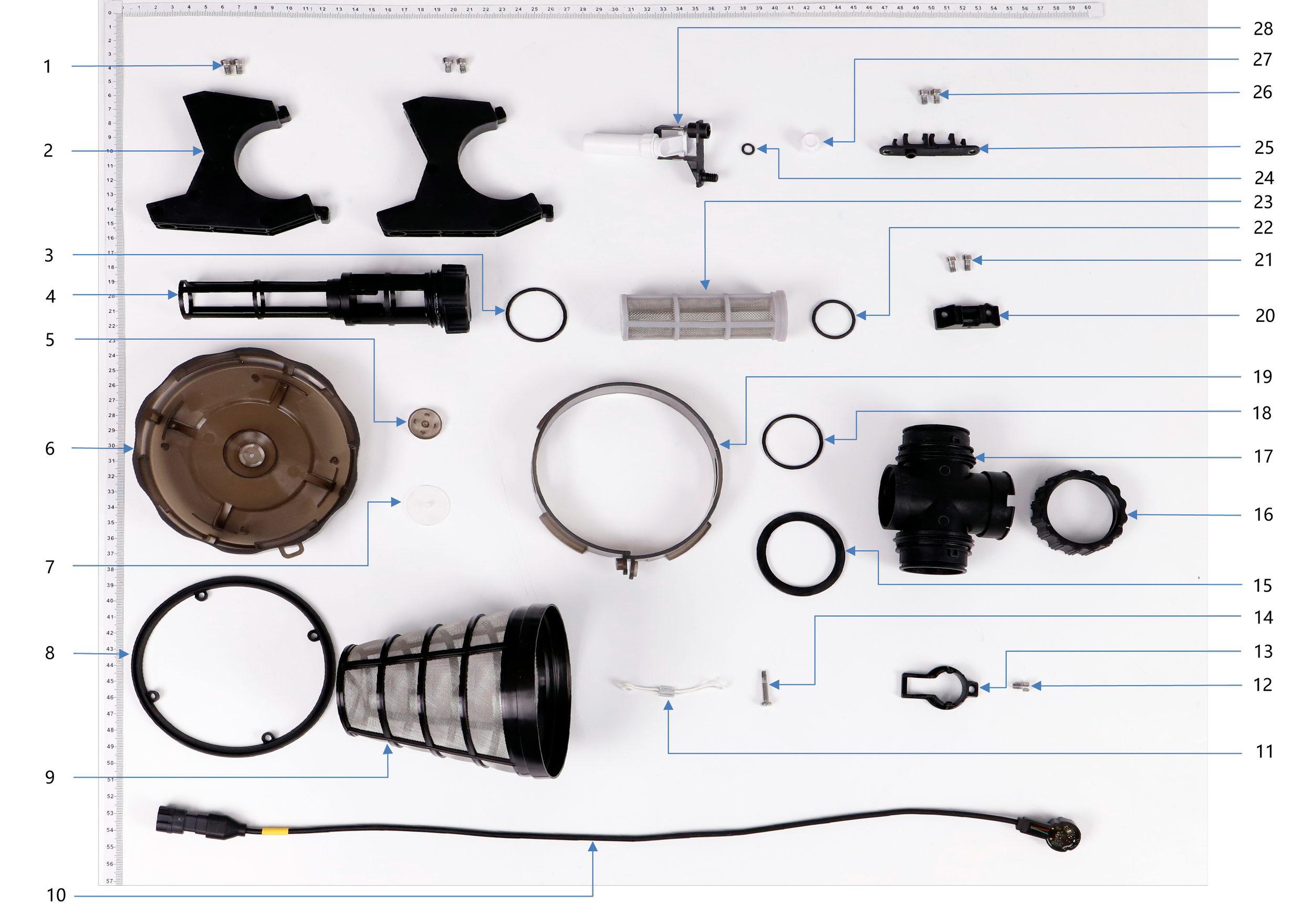 Tank 2 exploded-view parts diagram