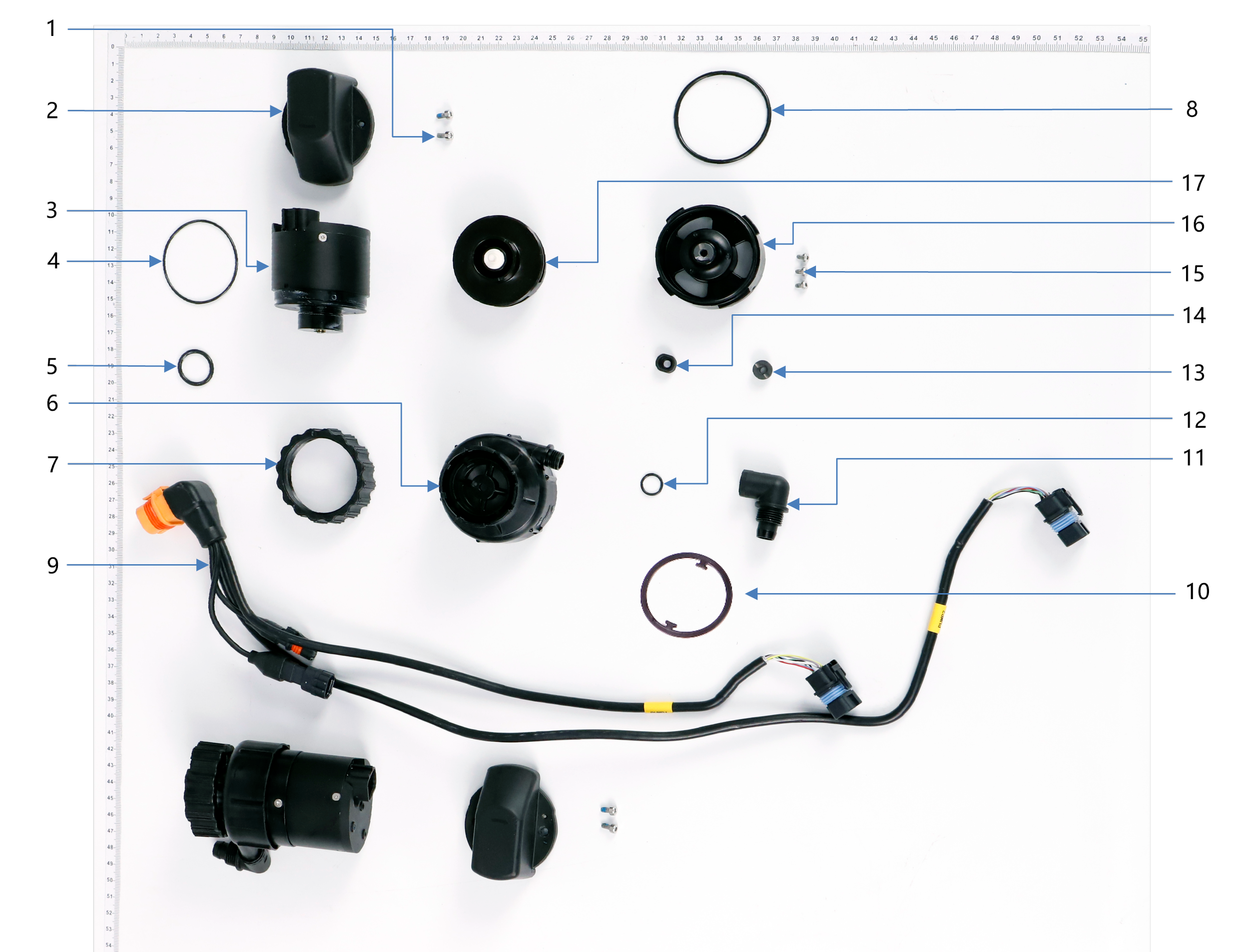 Impeller Pump exploded-view parts diagram