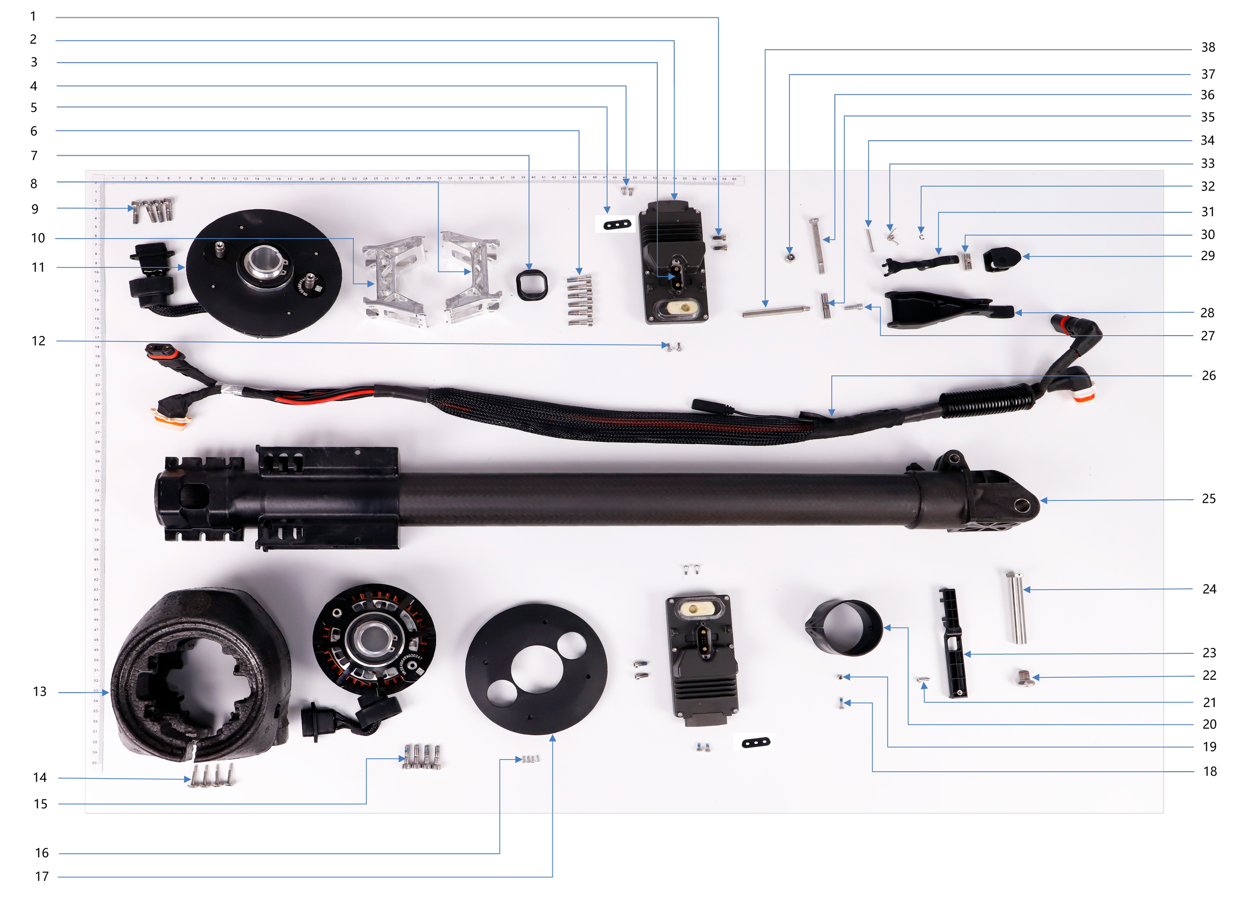 M1 Aircraft Arm exploded-view parts diagram