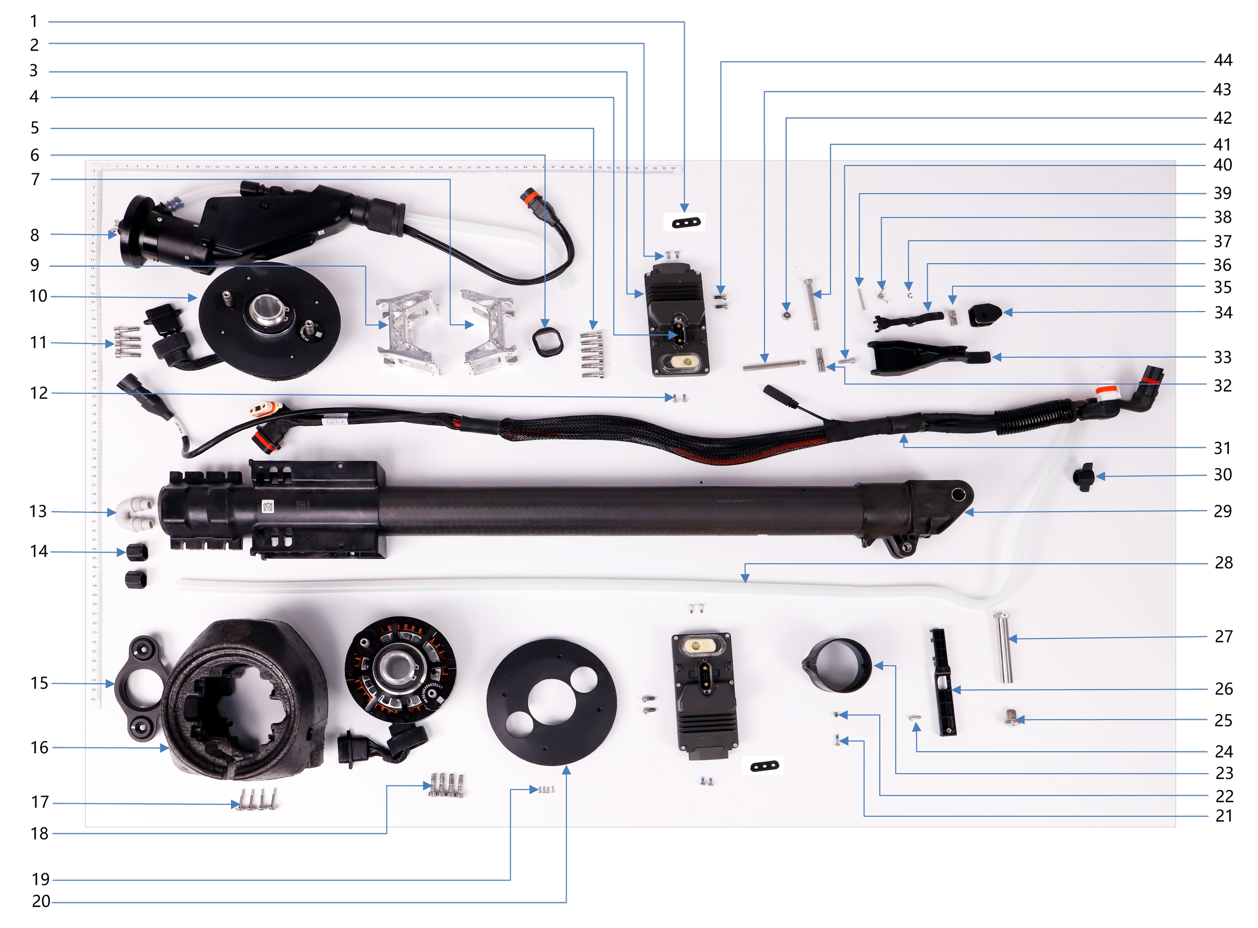 M3 Aircraft Arm exploded-view parts diagram
