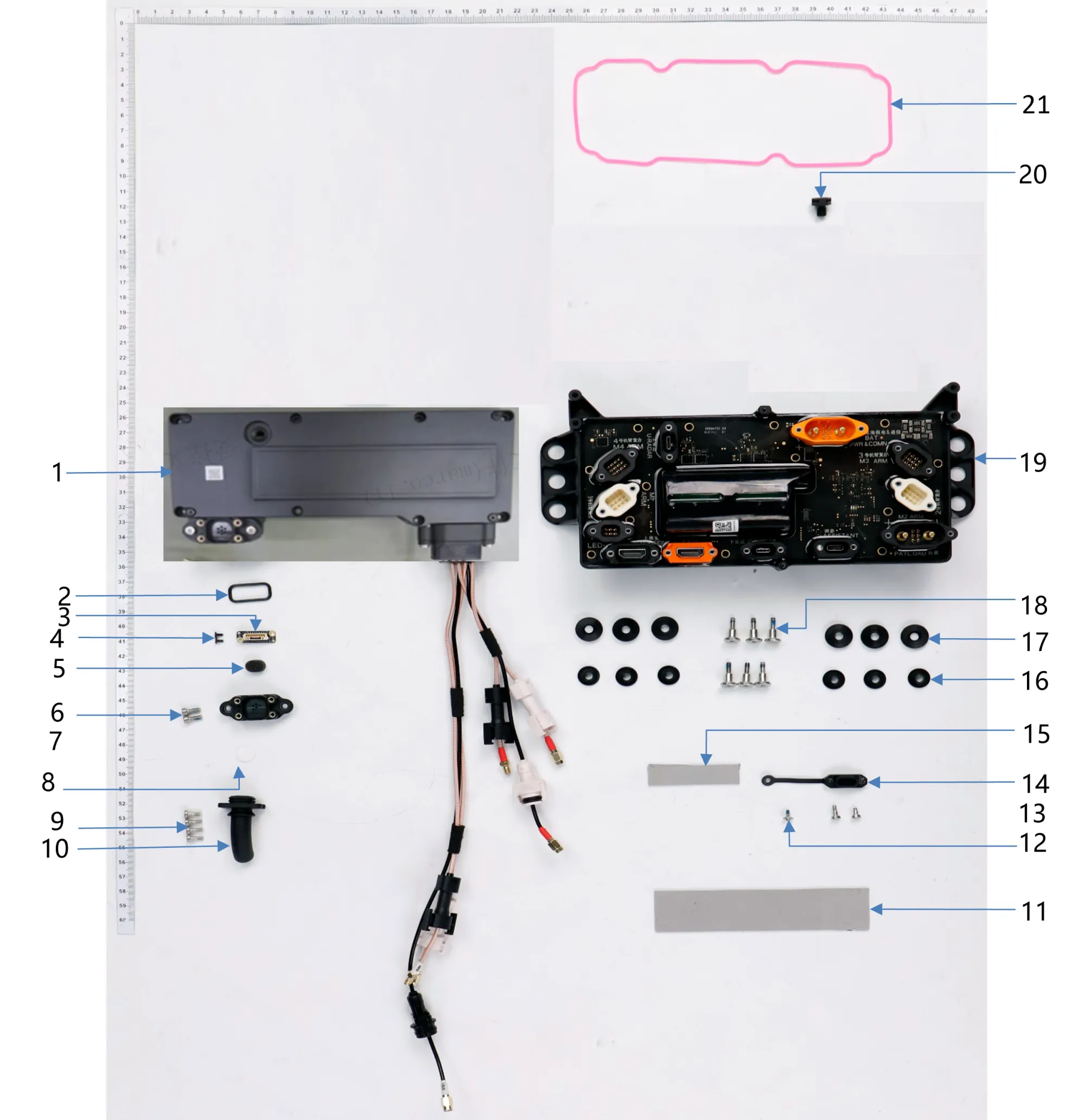 Cable Distribution Board exploded-view parts diagram