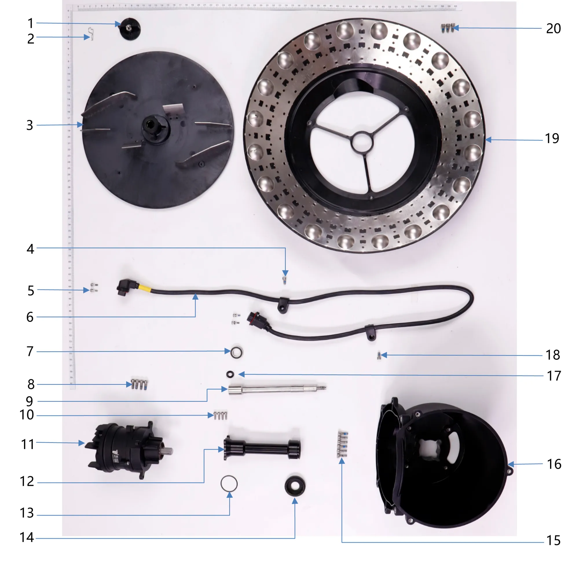 Spinner Disk Module exploded-view parts diagram