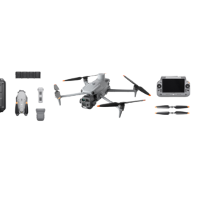DJI Matrice 4T Thermal Drone Mustering Package with 5 batteries, AS1 Speaker, spare propellers, ALOGIC 100W vehicle charger and carrying case