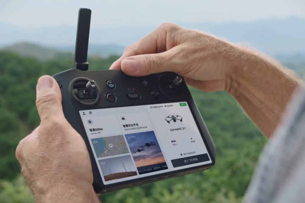 DJI RC Pro Enterprise controller used to fly the Mavic 3 Multispectral