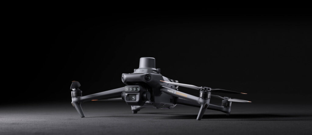 DJI Mavic 3 Multispectral aircraft with its RGB and multispectral cameras