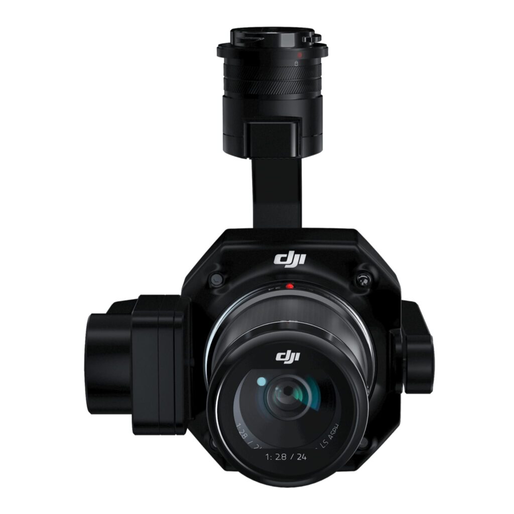 DJI Zenmuse P1 on its gimbal with a DL 24mm lens fitted