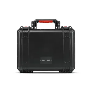 Closed black PGYTECH P-43A-010 carrying case with handle and four latches
