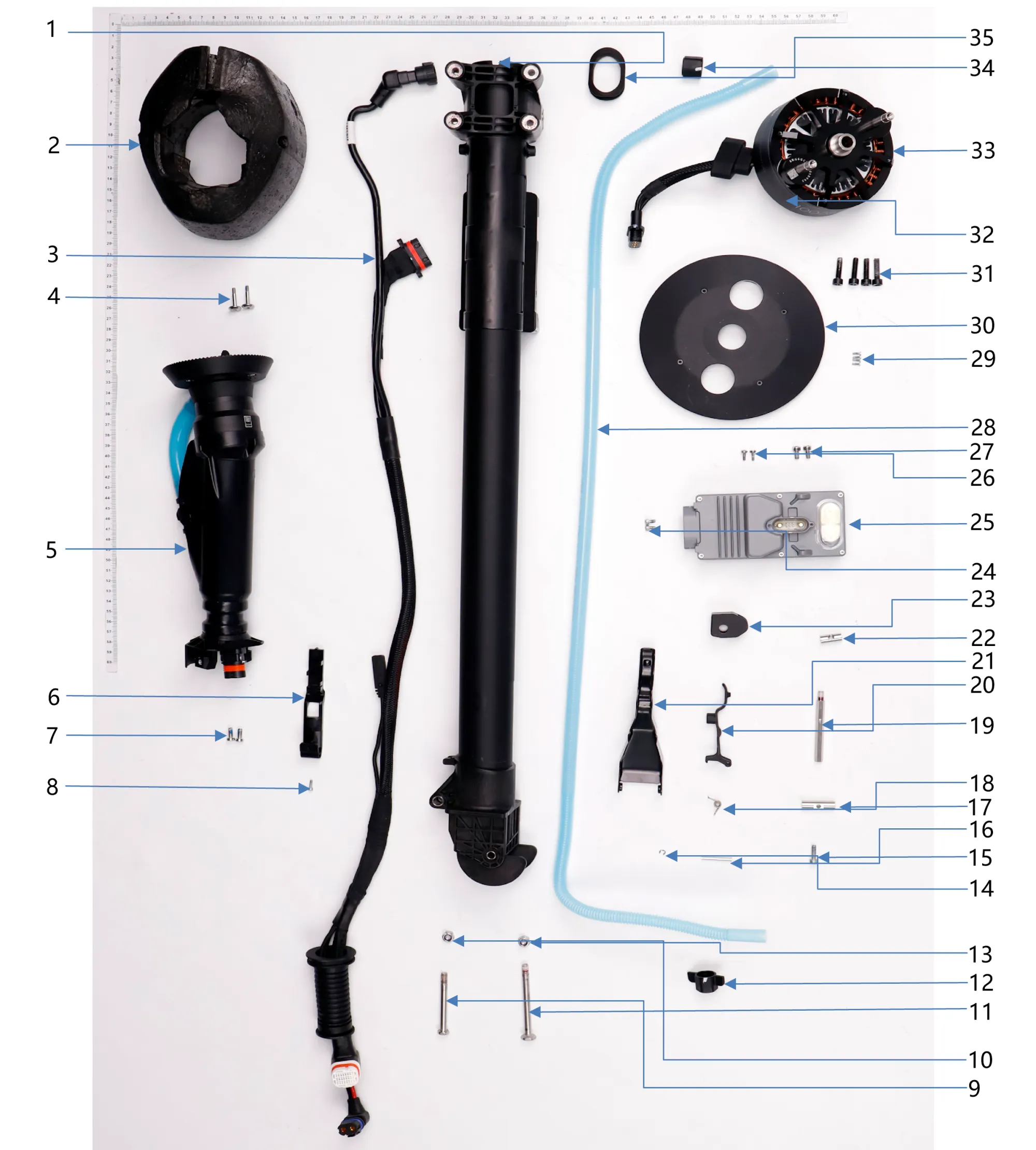 M3 Aircraft Arm exploded-view parts diagram