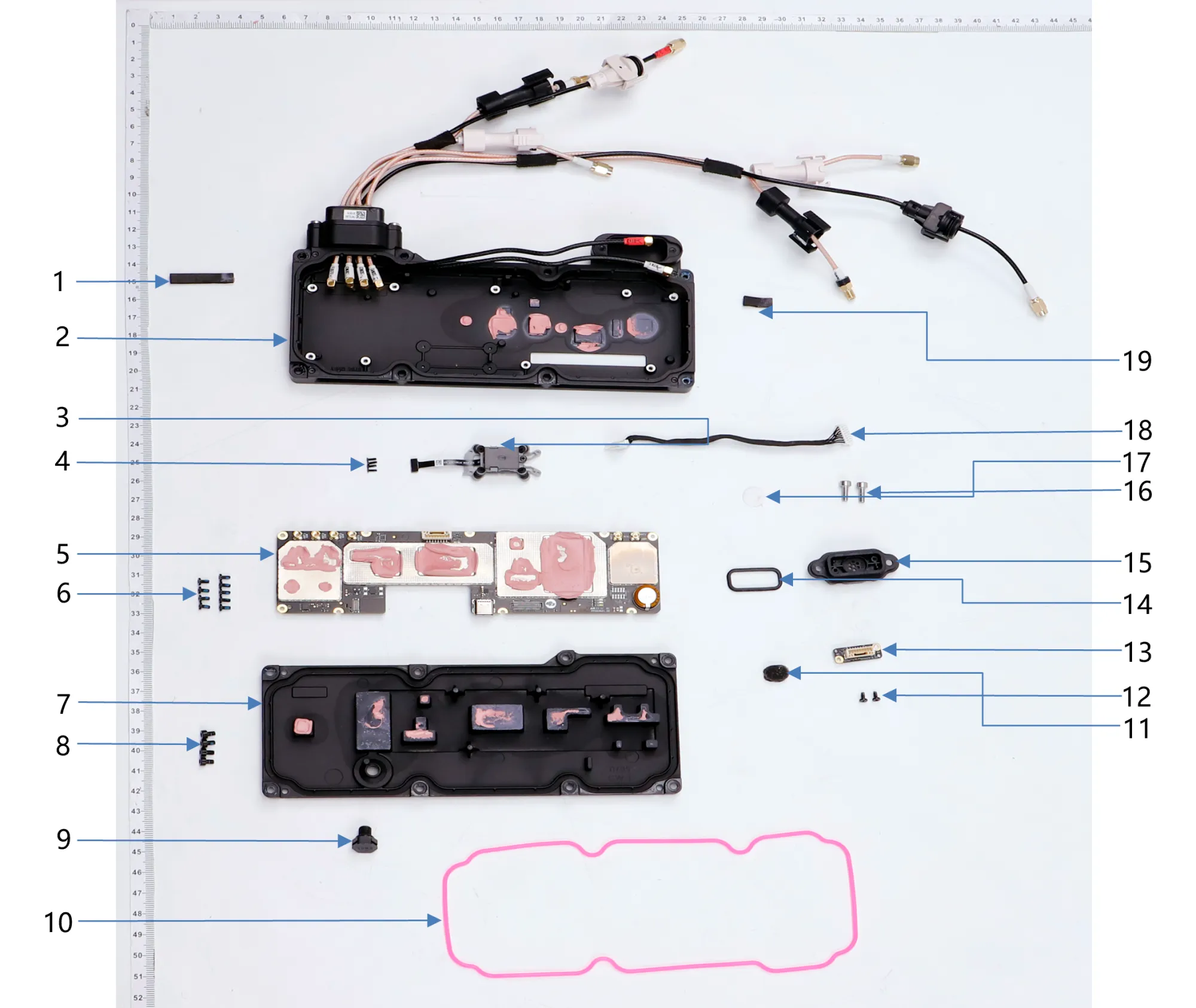 Aerial Electronics Module exploded-view parts diagram